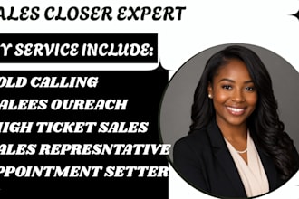 be your high ticket sales closer sales agent representative lead generation