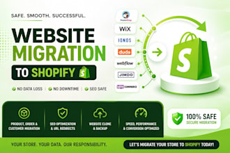 migrate prestashop ionos wix duda webflow jimdo woocommerce website to shopify