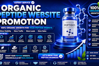 do organic peptide website promotion for your peptide website