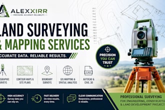 provide accurate land surveying, topographic maps and gis mapping services