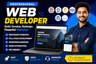 build responsive websites,  web applications, and redesign wordpress