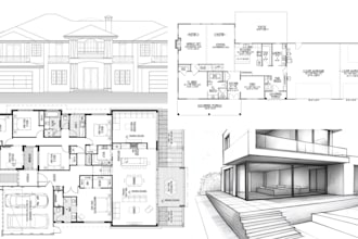architect, draftsman of city permit drawings, floor plans, blueprints in autocad