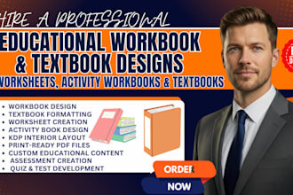 create educational workbook, textbooks, worksheets and learning materials