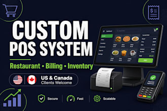 build a pos, restaurant, or billing management system for your business