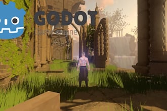 develop a professional 2d,3d game in godot