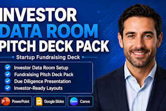 design investor data room pitch deck startup fundraising deck