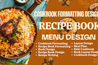 canva cookbook recipe layout design cookbook formatting food menu journal design