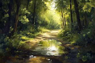 hand paint a custom landscape oil painting