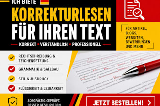 proofread your german text