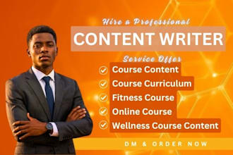 create fitness course content, curriculum and landing page for wellness coaches
