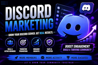 professional discord server promotion for fast organic community growth
