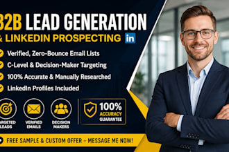 do b2b lead generation, linkedin lead gen, targeted business email list building