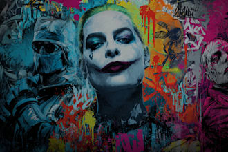 paint real graffiti art on the street wall art