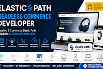develop and customize elastic path headless ecommerce solutions