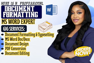 edit, create, format a microsoft word document, ms word expert