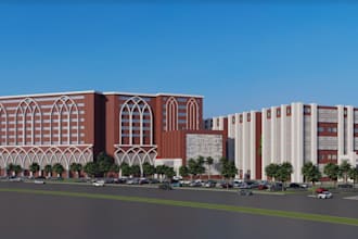 rework hospital external design,healthcare center,outpatient department building