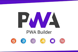 our urgency will develop pwa or progressive web app using react or laravel