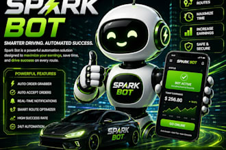 setup spark driver bot, spark delivery bot auto accept orders bot, spark