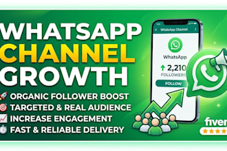 setup, optimize, and promote your whatsapp channel
