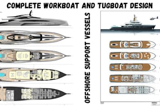 design workboats, tugboats and offshore support vessels