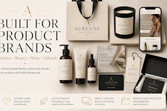 create a premium brand identity and style guide for ecommerce brands
