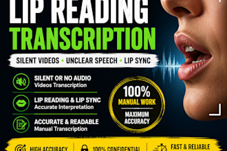 lip read, lip reading accurate transcription of unclear, silent video, lip sync