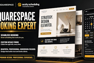 design a squarespace website with advanced acuity scheduling integration
