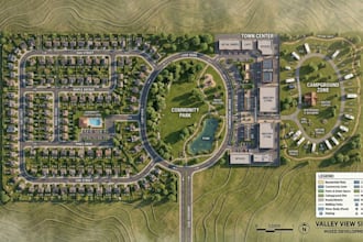 render site plan, campground map, subdivision layout design