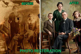 restore, colorize, and repair any old or damaged photo