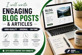 write engaging blog posts and articles