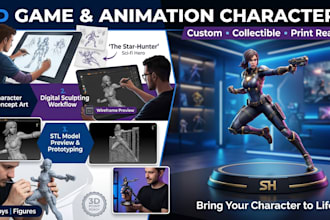 design 3d character, 3d game character, 3d animation toy, 3d cartoon toy model