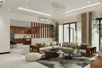 cgi urban loft design,3d basement layout,open plan living,duplex interior render