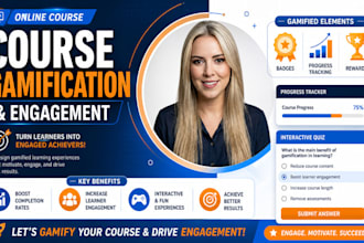 gamify your online course with engaging elements and interactive design