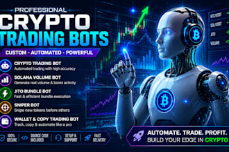 create crypto trading bot solana volume bot jito bundle bot and sniper bot