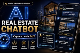 create an ai real estate chatbot trained on your property listings