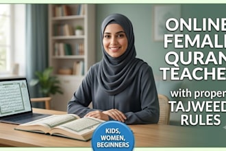 be your online female quran teacher and tajweed tutor