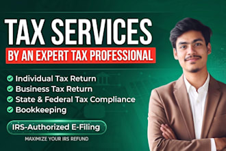 prepare and efile US tax returns for business and individuals 1040 1065 1120