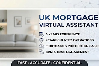 be a UK mortgage virtual assistant for brokers and firms