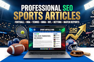 write SEO sports articles for your sports blog or website