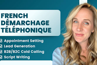 do b2b démarchage téléphonique french english cold calling lead generation