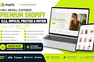 install design shopify ella theme shopify impulse theme shopify prestige theme