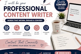 be your professional content writer