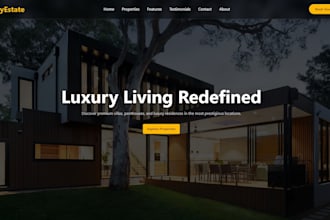 build a modern real estate landing page in react