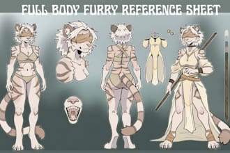 draw fursona ref sheet, anthro nsfw furry reference sheet commission, furry oc