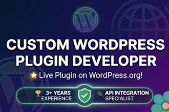 create custom wordpress plugin with API integration