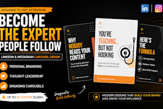 create high converting personal branding carousels