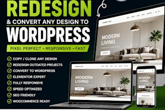 copy clone website design into elementor wordpress