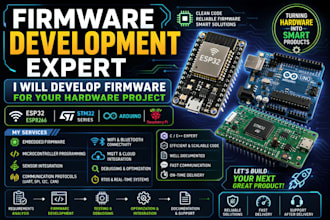 develop embedded firmware for your iot and hardware project