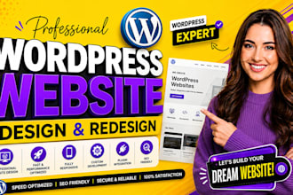 be your wordpress developer for website design and development
