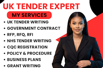 uk tender healthcare tender government contract cqc rfp rfq rfi business plan